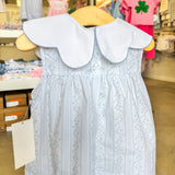 Aria Blue Scalloped Dress