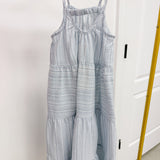 Sage Blue Stripe Dress