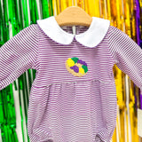 King Cake Bubble Purple Stripe