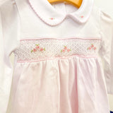 Willow's Classic Smocked 2pc Pant Set-Pink