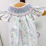 Valerie Floral Rose Vine Smocked Bubble