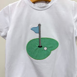 Gray Gingham Golf Tee and Shorts Set