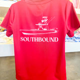 Performance tee- Red Fishing Boat