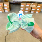 King Seersucker Bow Mint