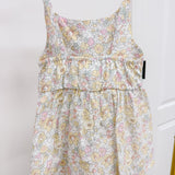 Katie Yellow Retro Floral Top