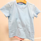 Shepherd Short Set- Coral & Light Blue Stripe