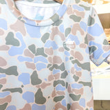 Performance Tee- Green/Blue/Khaki Camo