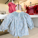 ANDREA - Blue Liberty Floral Bishop Bloomer Set L/S