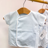 Blue Pima Diaper Cover Set