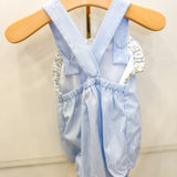 Light Blue Striped Strap Bubble