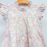 Carly Floral Double Sleeve Tiered Dress