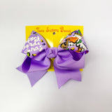 Mardi Gras Pelican Orchid Bow
