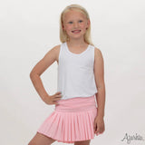 Pink Mini Pleated Skort