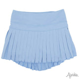 Light Blue Mini Pleated Skort