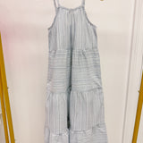 Sage Blue Stripe Dress