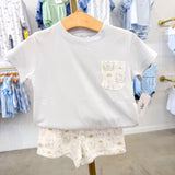 Easter Bunnies Blue Short Set