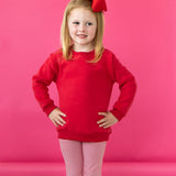 Pullover Fleece Sweatshirt Red