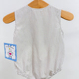 Khaki Windowpane Boys Bubble