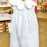 Aria Blue Scalloped Dress