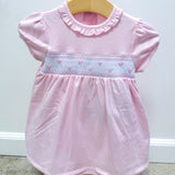 Valentine's Classics Smocked Dress Set Pink