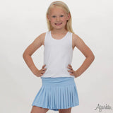 Light Blue Mini Pleated Skort