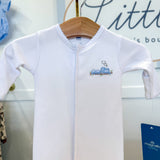 Choo Choo Train Gathered Gown