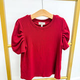Red Puff Sleeve Top
