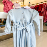 BOWS - Lt.blue knit dress L/S