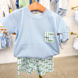 Bayou Kids Blue Short Set