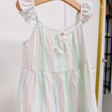 Faye Green & Blue Stripes Dress