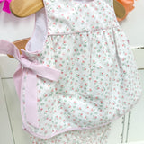 Pink Floral Apron Bloomer Set