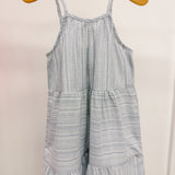 Sage Blue Stripe Dress