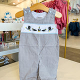 Light Gray Mallard Duck Smocked Jon Jon
