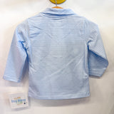 Blue Striped 1/4 Zip Pullover Golf