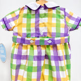 Conrad Plaid Mardi Gras Icons Bubble