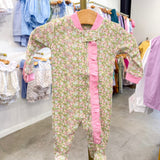 Eve Floral Zipper Footie