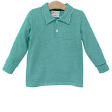 Michael Polo LS Green Stripe