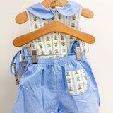 Sage Green Ingram Short Set Wildflower Whispers