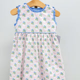 Blue Dakota Dress Knots & Petals