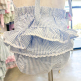 Blue Stripe Two Piece Swimsuit
