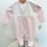 Pink Striped Footie