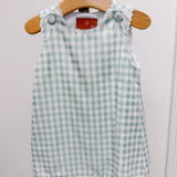 Addison A-Line Dress - Green Gingham