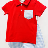 Myles Short Set - Red & Blue