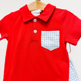Myles Short Set - Red & Blue