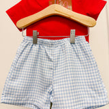 Myles Short Set - Red & Blue
