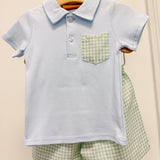 Myles Short Set - Blue & Green