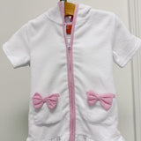 Girls Pink Stripe Terry Cover-Up