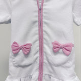 Girls Pink Stripe Terry Cover-Up