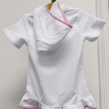 Girls Pink Stripe Terry Cover-Up