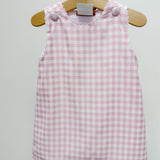 Addison A-Line Dress - Pink Gingham